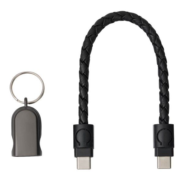 Obrázky: Kovová kľúčenka s rýchlonabíjacím 60W USB-C káblom, Obrázok 4