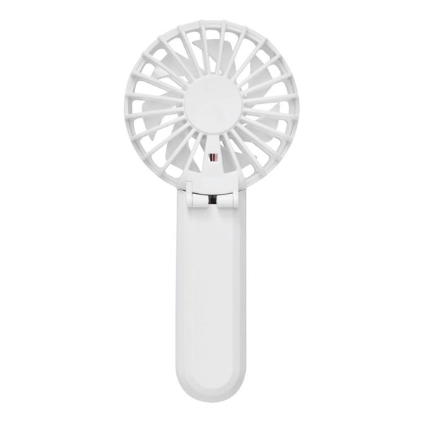 Obrázky: Prenosný skladací ventilátor s USB-C káblom, biely, Obrázok 3