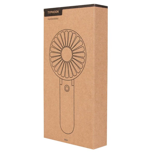 Obrázky: Prenosný skladací ventilátor s USB-C káblom, modrý, Obrázok 8