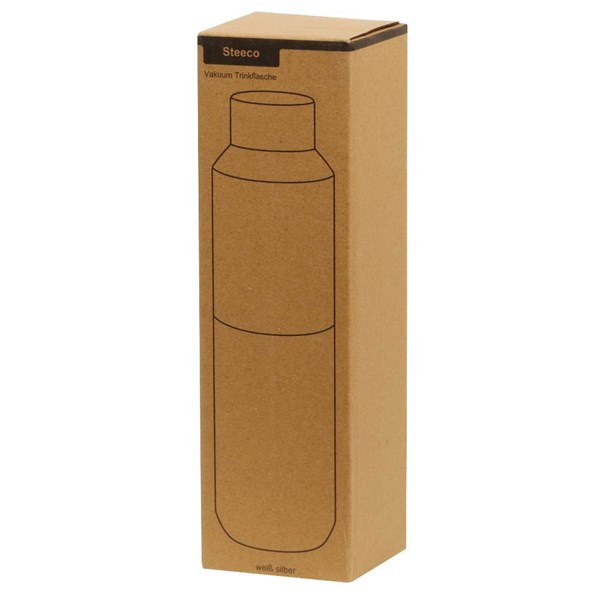 Obrázky: Vákuová termofľaša z rec. nerezu 600ml, biela, Obrázok 8