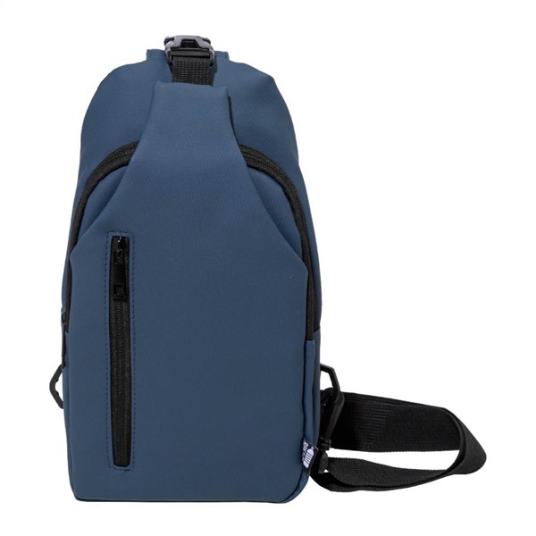 Obrázky: Nepremokavá crossbody RPET taška, modrá, Obrázok 2