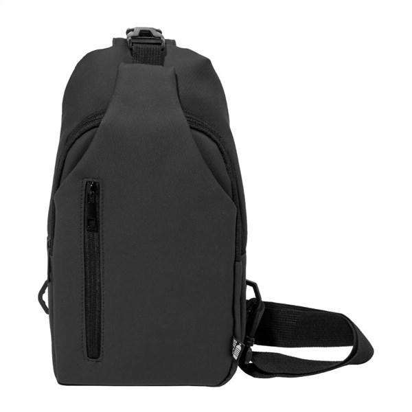 Obrázky: Nepremokavá crossbody RPET taška, čierna, Obrázok 2