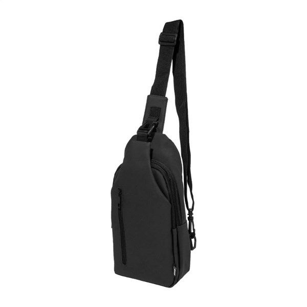 Obrázky: Nepremokavá crossbody RPET taška, čierna, Obrázok 3