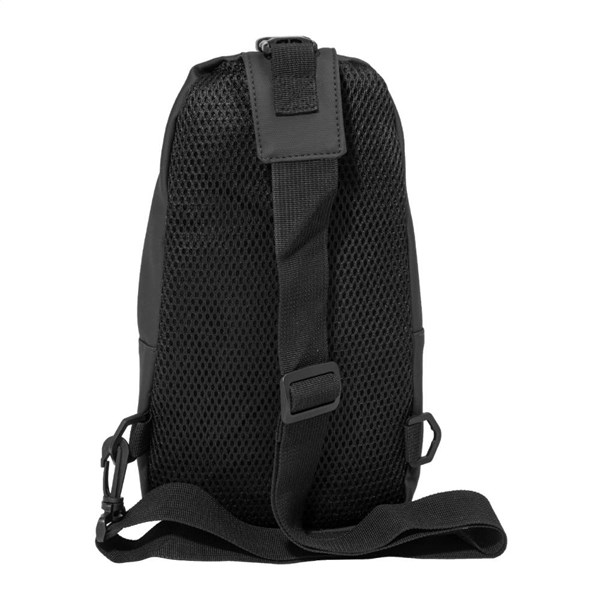 Obrázky: Nepremokavá crossbody RPET taška, čierna, Obrázok 4
