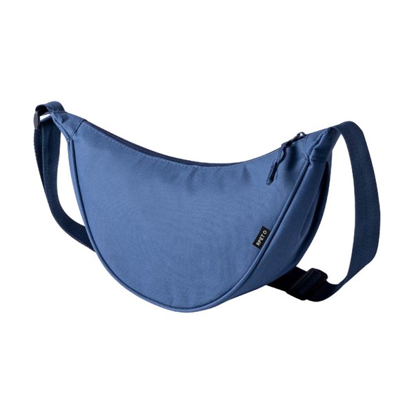 Obrázky: Crossbody RPET ľadvinka, modrá, Obrázok 2