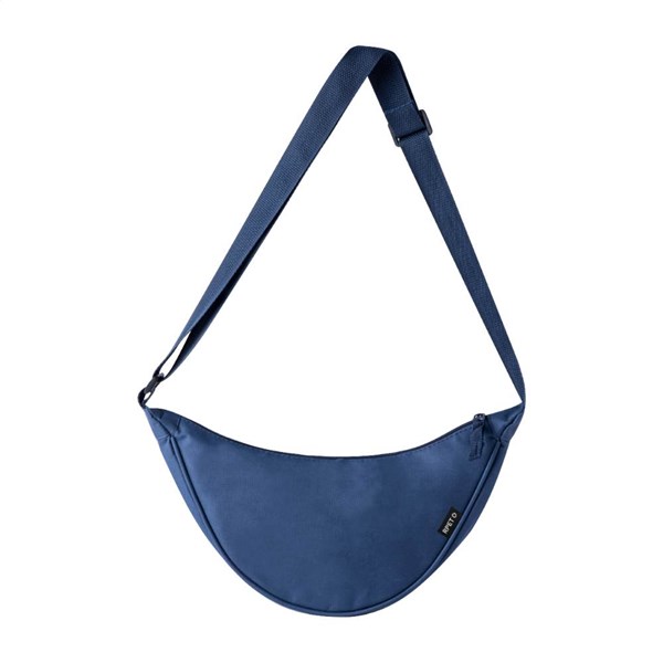 Obrázky: Crossbody RPET ľadvinka, modrá, Obrázok 3