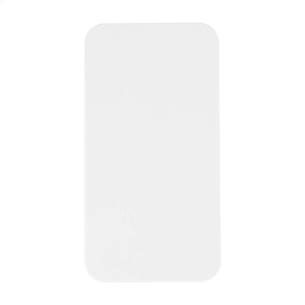 Obrázky: Powerbanka 4000 mAh z ABS, solárne nab., biela, Obrázok 3