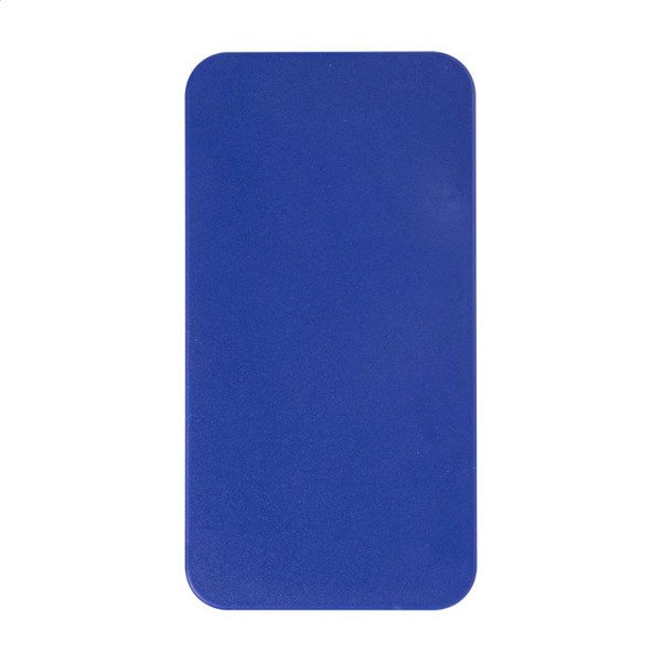 Obrázky: Powerbanka 4000 mAh z ABS, solárne nab., modrá, Obrázok 3