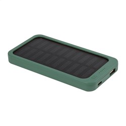 Obrázky: Powerbanka 4000 mAh z ABS, solárne nab., zelená