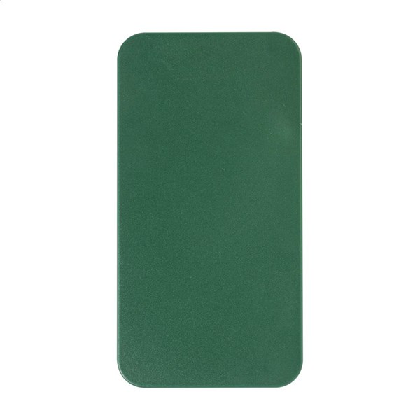 Obrázky: Powerbanka 4000 mAh z ABS, solárne nab., zelená, Obrázok 3