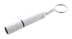 Obrázky: Mini baterka s 1x LED svetlom z rec. ABS, biela