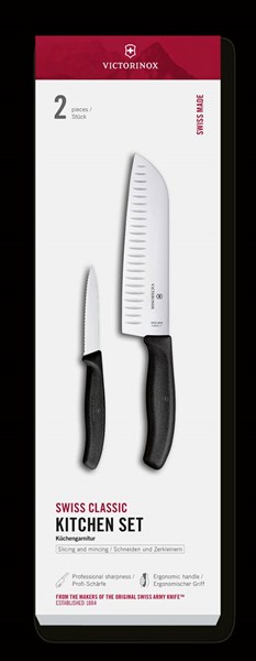 Obrázky: Sada k.noža SANTOKU a noža na zeleninu VICTORINX