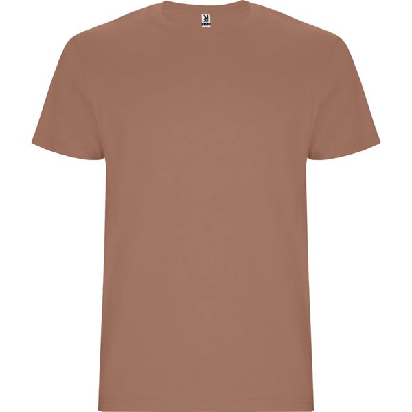 Obrázky: Moka hnedé unisex tričko Stafford 190, XL, Obrázok 2