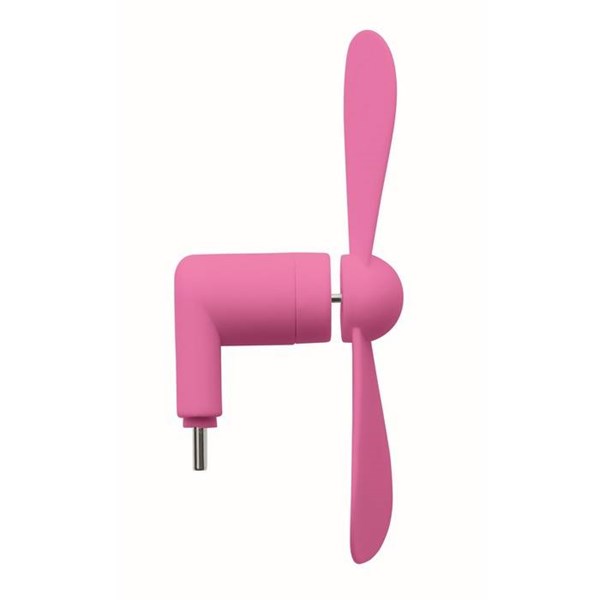 Obrázky: Fuchsiový prenosný USB-C ventilátor, Obrázok 2