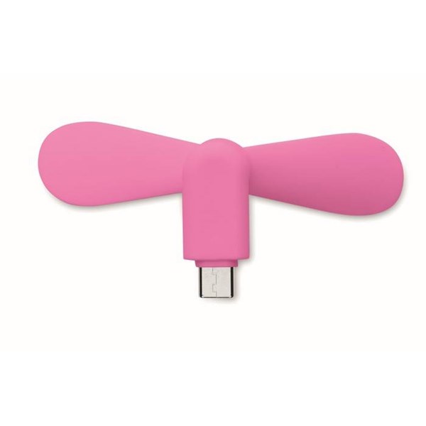 Obrázky: Fuchsiový prenosný USB-C ventilátor, Obrázok 4