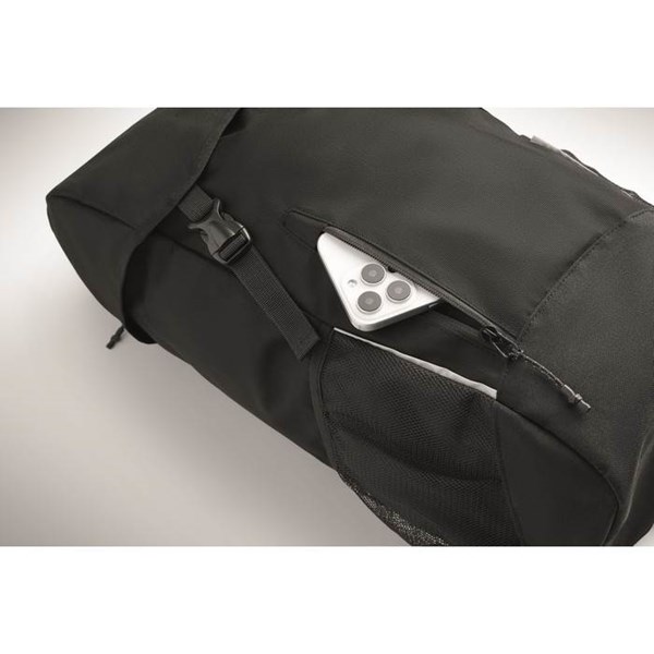 Obrázky: Čierny rPET ruksak 15L, Obrázok 8
