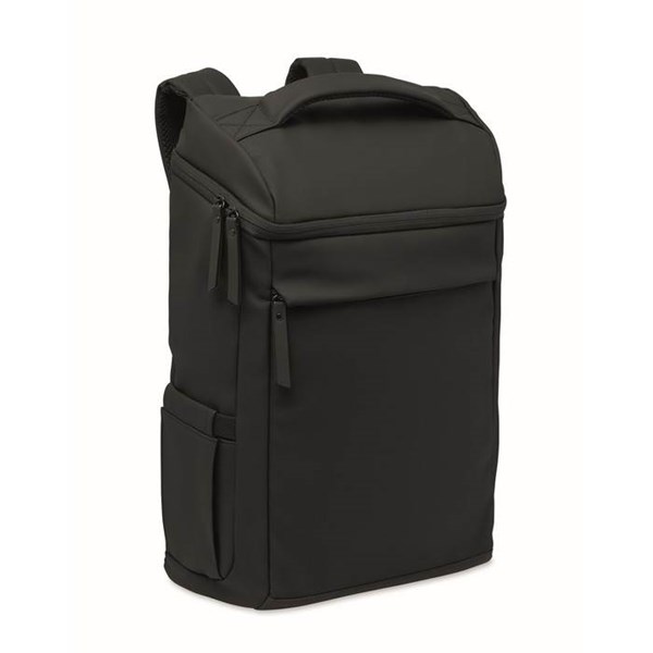 Obrázky: Čierny 15" PU ruksak na notebook