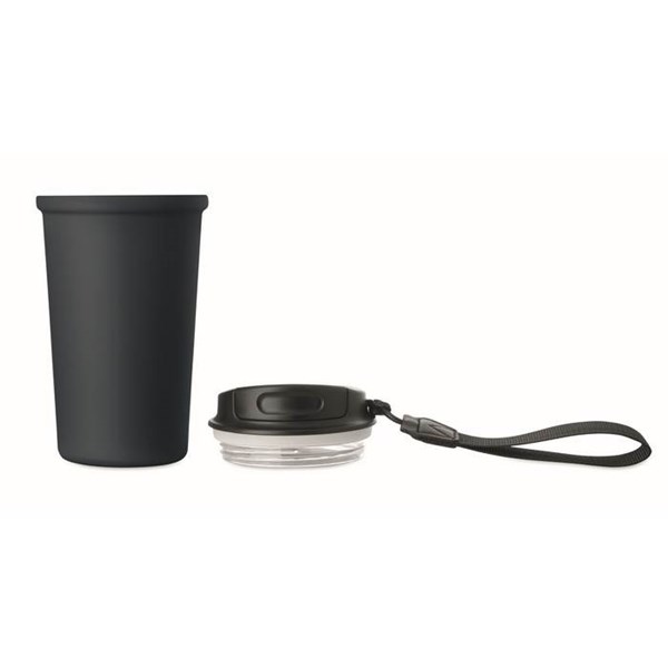 Obrázky: Tmavomodrý recyklovaný oceľový termohrnček 400ml, Obrázok 6