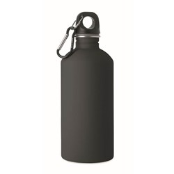 Obrázky: Čierna jednostenná nerez fľaša 500 ml