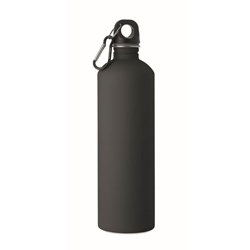 Obrázky: Čierna jednostenná nerez fľaša 750 ml