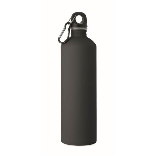 Obrázky: Čierna jednostenná nerez fľaša 750 ml