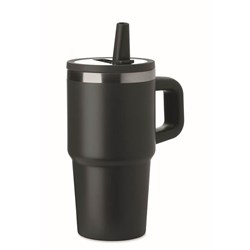 Obrázky: Čierny termohrnček s dvojitou stenou 500 ml