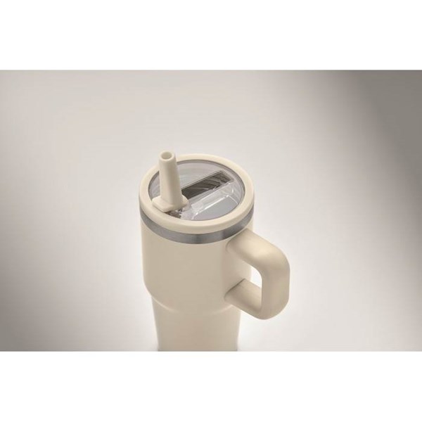 Obrázky: Béžový termohrnček s dvojitou stenou 500 ml, Obrázok 3