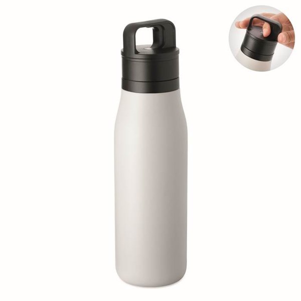 Obrázky: Biela termoska s dvojitou stenou 500 ml