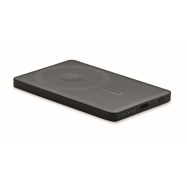 Obrázky: Čierna magnetická powerbanka 5000mAh 15W