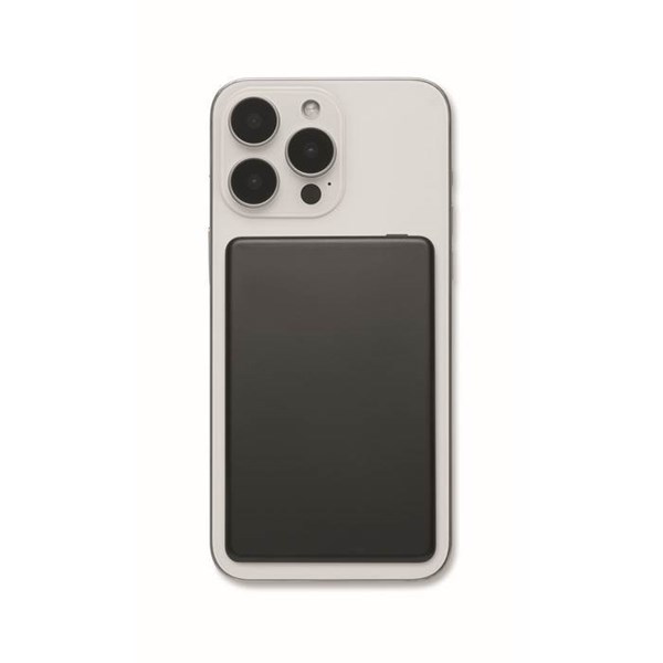 Obrázky: Čierna magnetická powerbanka 5000mAh 15W, Obrázok 3
