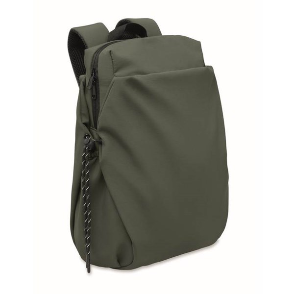 Obrázky: Tmavozelený 16" nylónový ruksak na notebook 17L