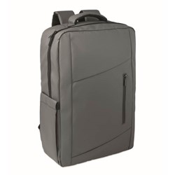 Obrázky: Šedý 15" PU RPET ruksak na notebook