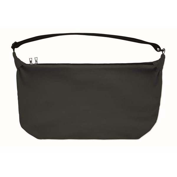 Obrázky: Čierna nylónová crossbody mestská taška, Obrázok 4