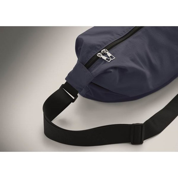 Obrázky: Modrá nylónová crossbody mestská taška, Obrázok 2