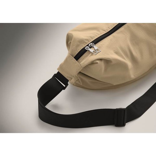 Obrázky: Kaki nylónová crossbody mestská taška, Obrázok 2