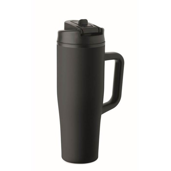 Obrázky: Čierny termohrnček s dvojitou stenou 900 ml, Obrázok 2
