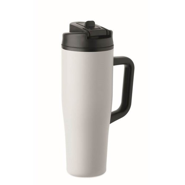 Obrázky: Biely termohrnček s dvojitou stenou 900 ml, Obrázok 2
