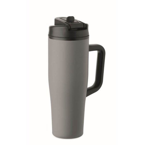 Obrázky: Sivý termohrnček s dvojitou stenou 900 ml, Obrázok 2
