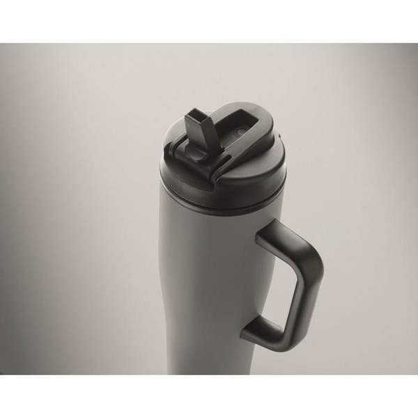 Obrázky: Sivý termohrnček s dvojitou stenou 900 ml, Obrázok 3