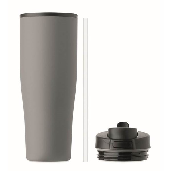 Obrázky: Sivý termohrnček s dvojitou stenou 900 ml, Obrázok 8