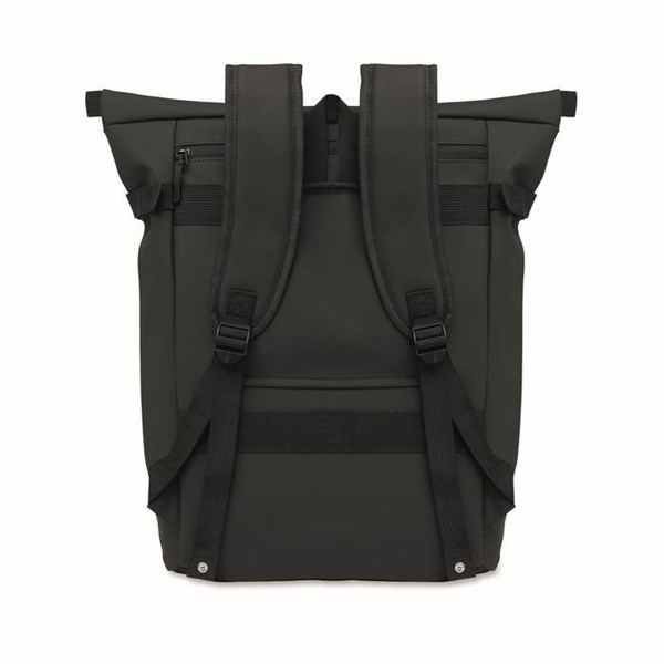 Obrázky: Čierny PU ruksak na bicykel na notebook 20L, Obrázok 4