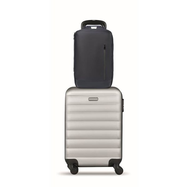Obrázky: Modrý ruksak na notebook, polstrovaný chrbát, 15L, Obrázok 12