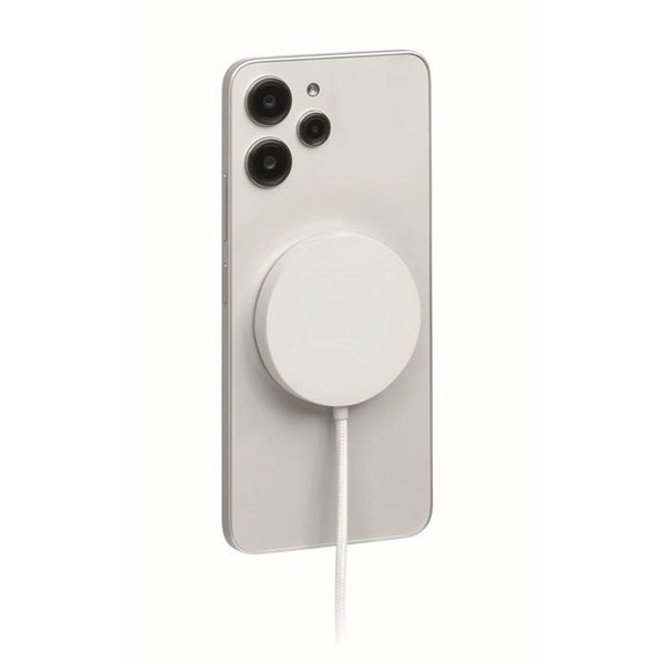 Obrázky: Biela magnetická bezdrôtová nabíjačka 25W, Obrázok 3