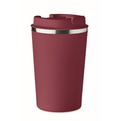 Obrázky: Dvojstenný pohárik 350 ml v odtieni bordó