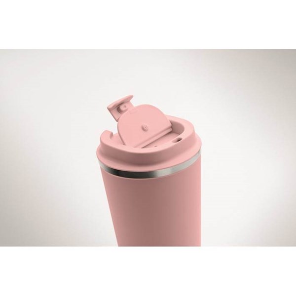 Obrázky: Svetloružový dvojstenný pohárik 350 ml, Obrázok 5