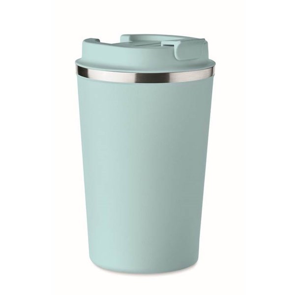 Obrázky: Svetlomodrý dvojstenný pohárik 350 ml