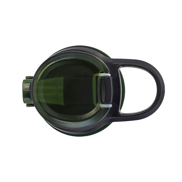 Obrázky: RPET fľaša so slamkou 700 ml, tmavozelená, Obrázok 4