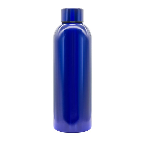 Obrázky: Jednostenná fľaša z nerez. ocele 750 ml, modrá
