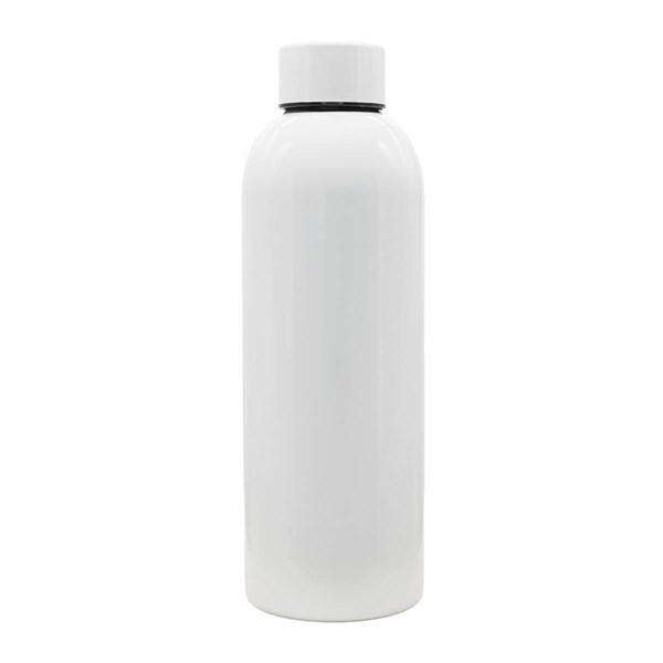 Obrázky: Jednostenná fľaša z nerez. ocele 750 ml, biela