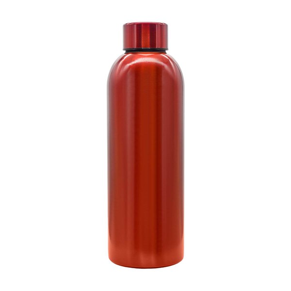 Obrázky: Jednostenná fľaša z nerez. ocele 750 ml, červená